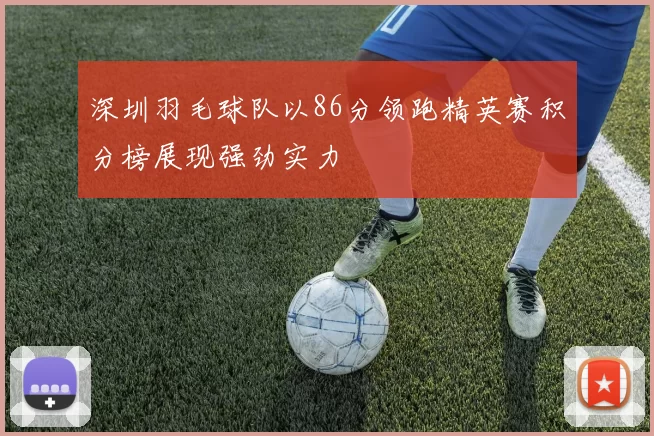 深圳羽毛球队以86分领跑精英赛积分榜展现强劲实力
