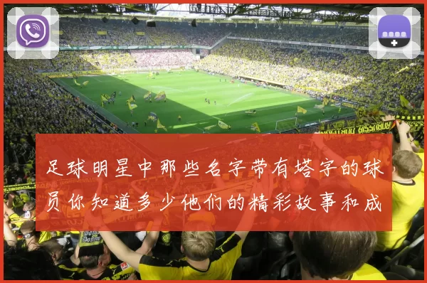 足球明星中那些名字带有塔字的球员你知道多少他们的精彩故事和成就又有哪些