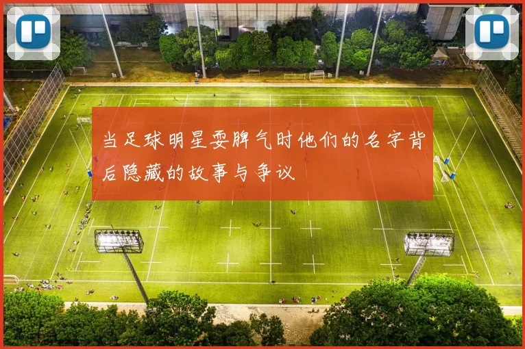 当足球明星耍脾气时他们的名字背后隐藏的故事与争议